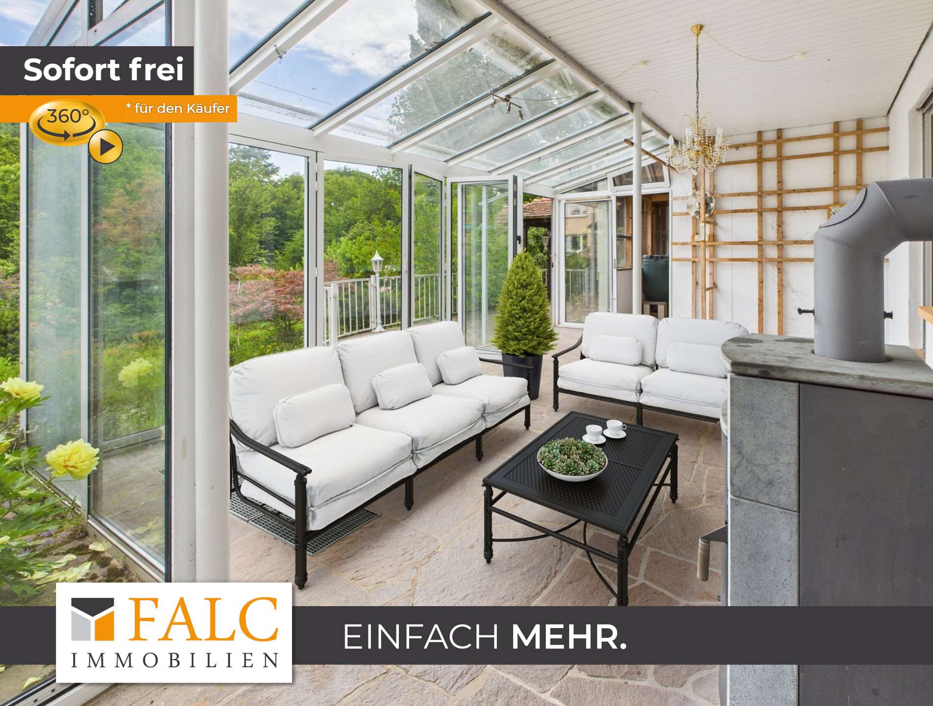 Lounge im Wintergarten 